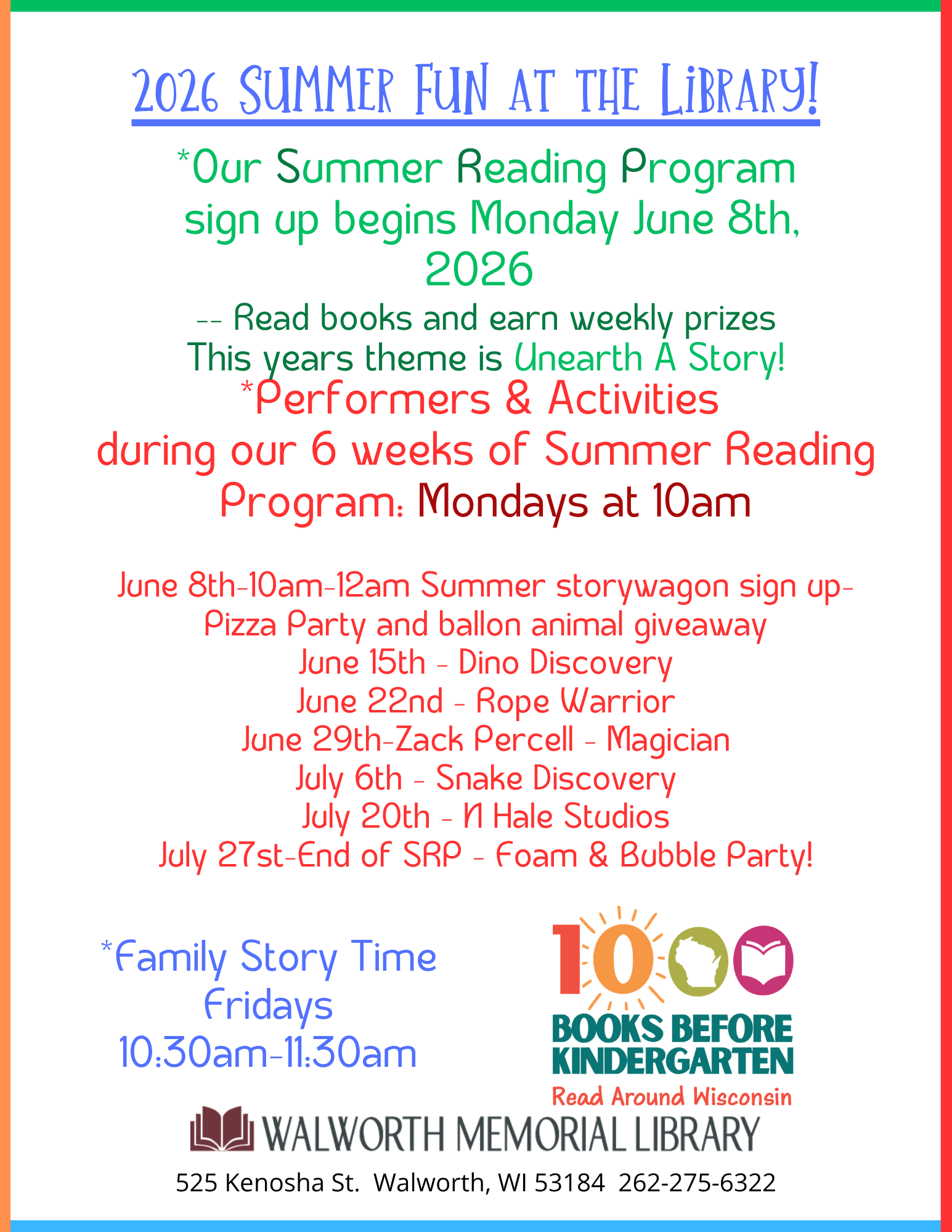 Copy of Copy of Copy of Summer Fun at the Library! 2025 flyer
